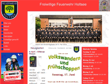Tablet Screenshot of feuerwehr-holtsee.de